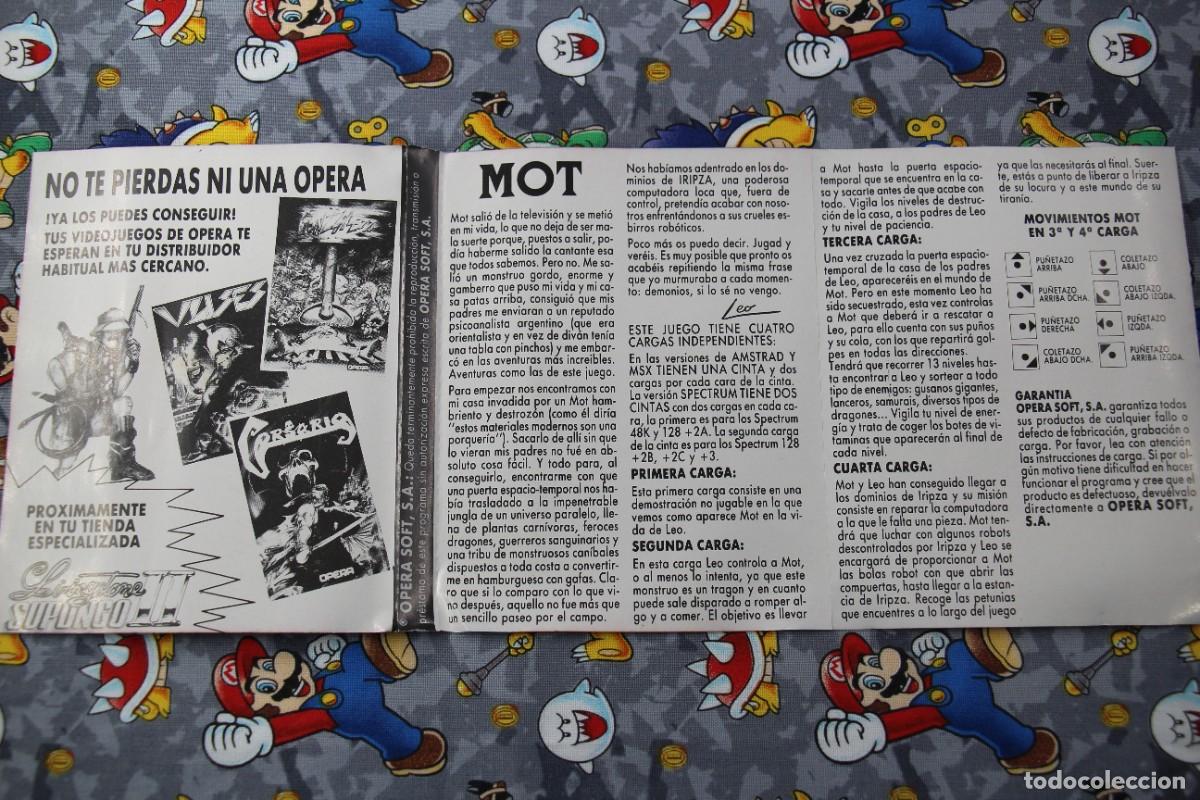 Videojuegos y consolas: MSX CINTA DOBLE OPERA SOFT MOT EN ESPA&Ntilde;OL - Foto 3