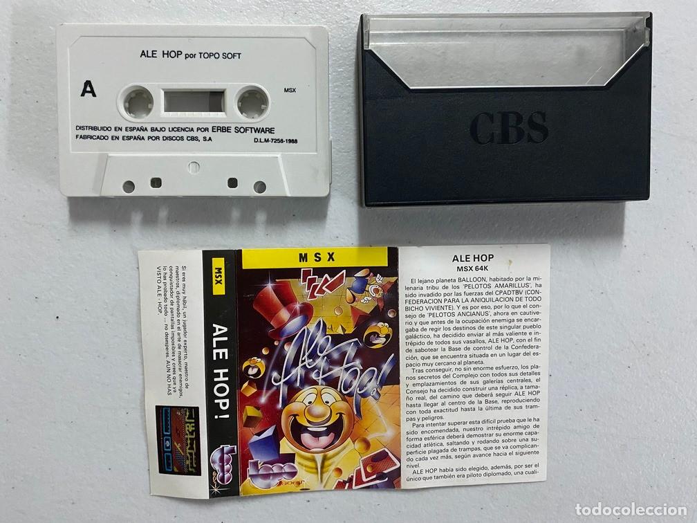 Videojuegos y consolas: ALE HOP - VIDEOJUEGO MSX CASSETTE - Foto 2