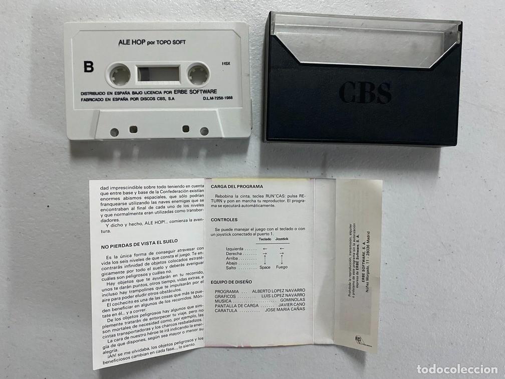 Videojuegos y consolas: ALE HOP - VIDEOJUEGO MSX CASSETTE - Foto 3