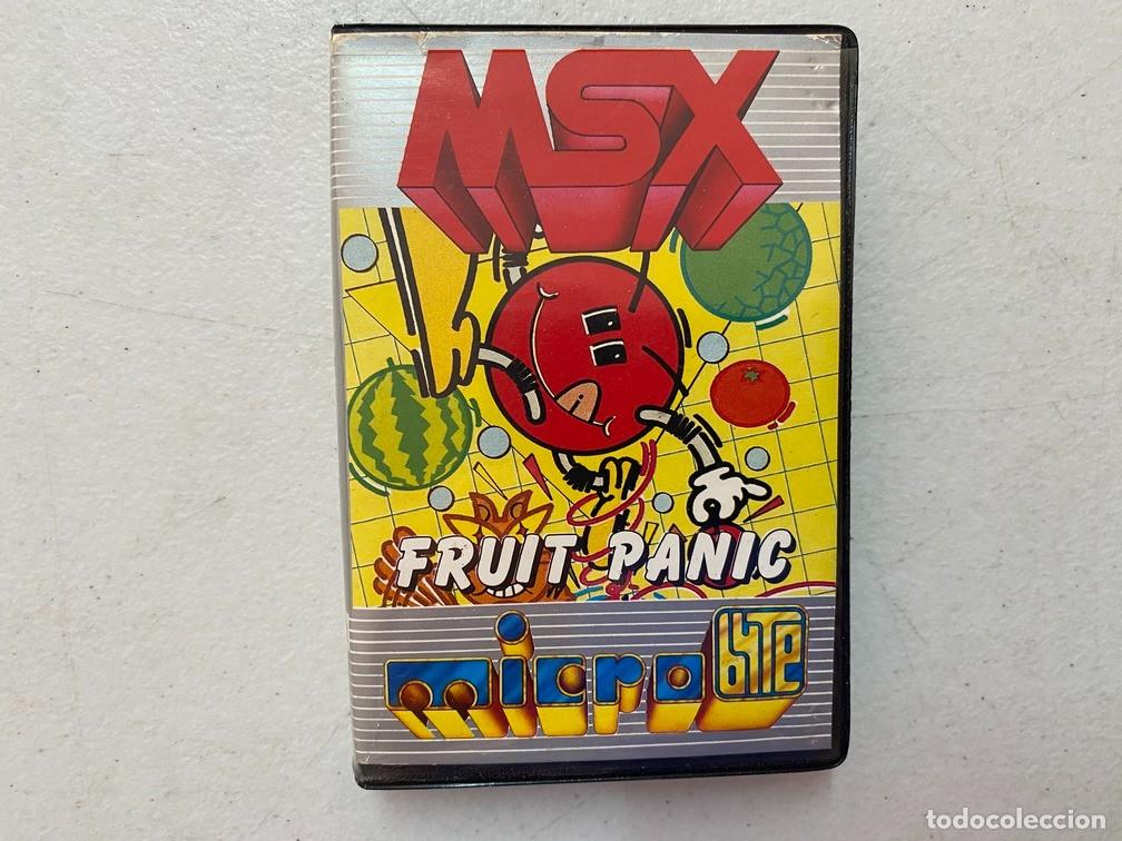 Videojuegos y consolas: FRUIT PANIC - VIDEOJUEGO MSX CASSETTE - Foto 1