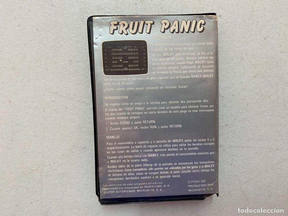 Videojuegos y consolas: FRUIT PANIC - VIDEOJUEGO MSX CASSETTE - Foto 2
