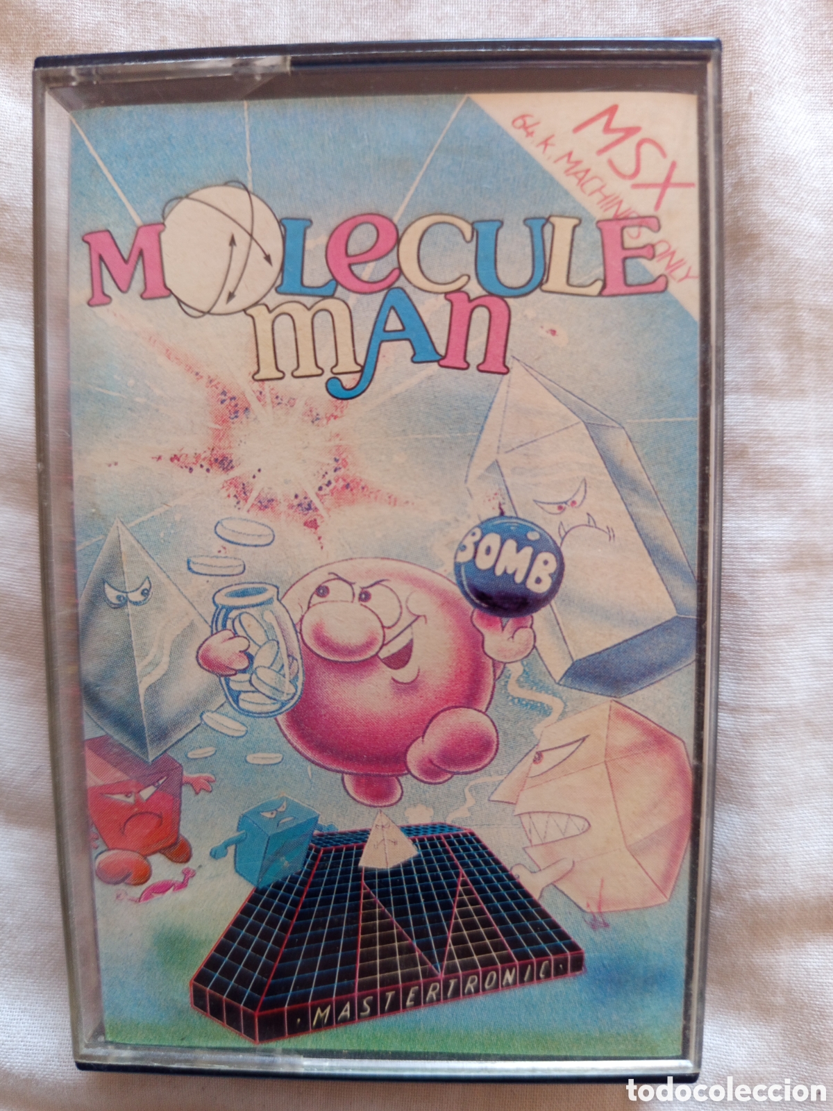 Videojuegos y consolas: Juego de cassette para MSX molecule man - Foto 1