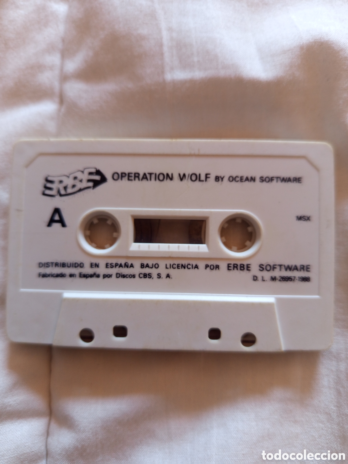 Videojuegos y consolas: Juego de cassette para MSX operation world - Foto 1