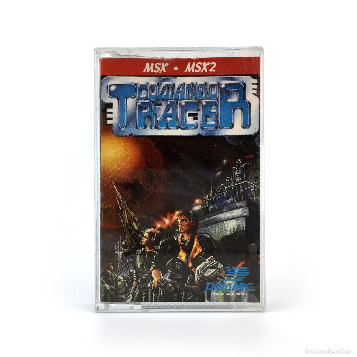 Videojuegos y consolas: COMANDO TRACER DINAMIC SOFTWARE ZEUS SOFT 1988 THE LAST COMMANDO ANDROIDES LUIS ROYO K7 MSX CASSETTE - Foto 1