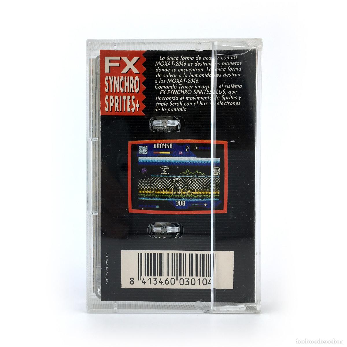 Videojuegos y consolas: COMANDO TRACER DINAMIC SOFTWARE ZEUS SOFT 1988 THE LAST COMMANDO ANDROIDES LUIS ROYO K7 MSX CASSETTE - Foto 3