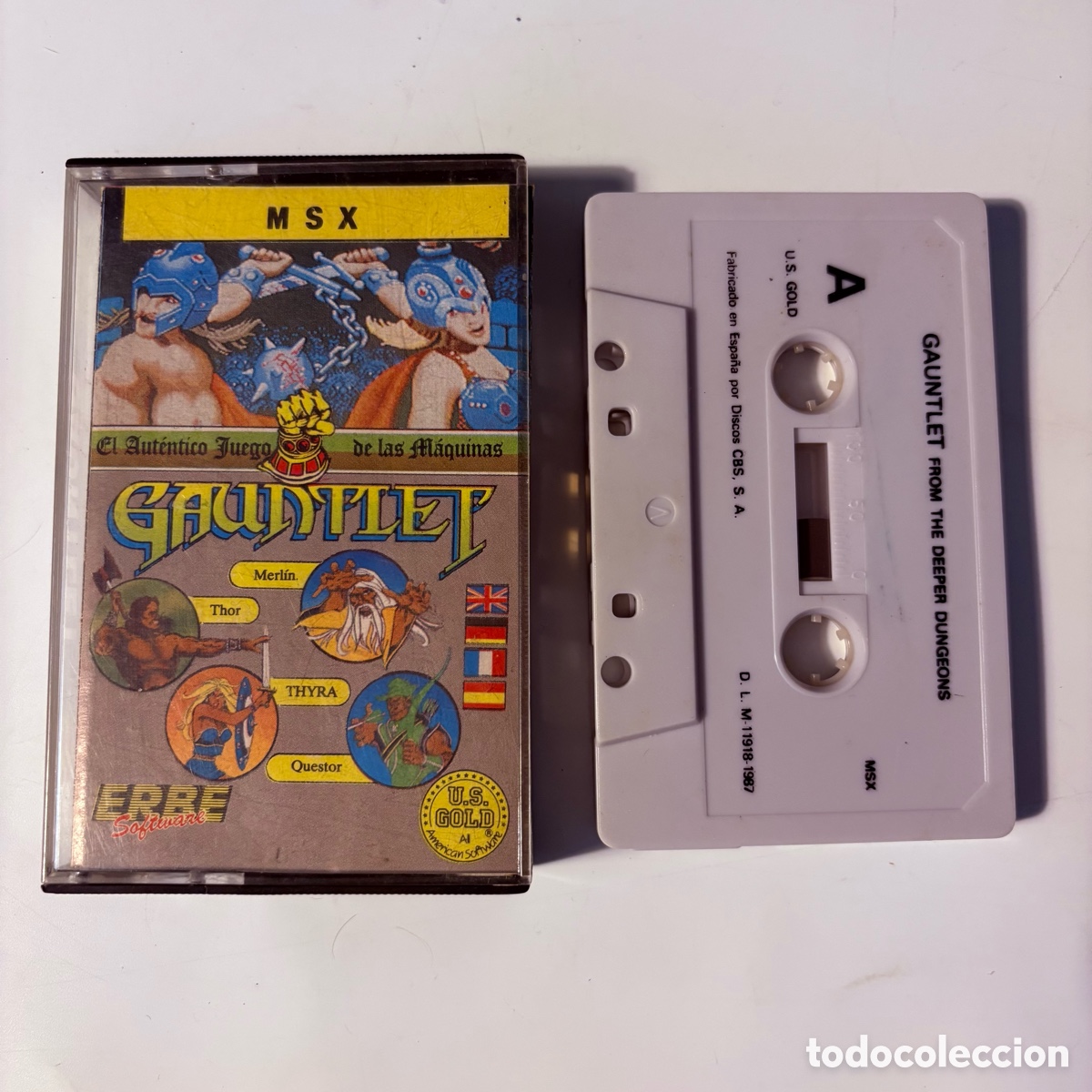 Videojuegos y consolas: juego de ordenador msx gauntlet - Foto 1