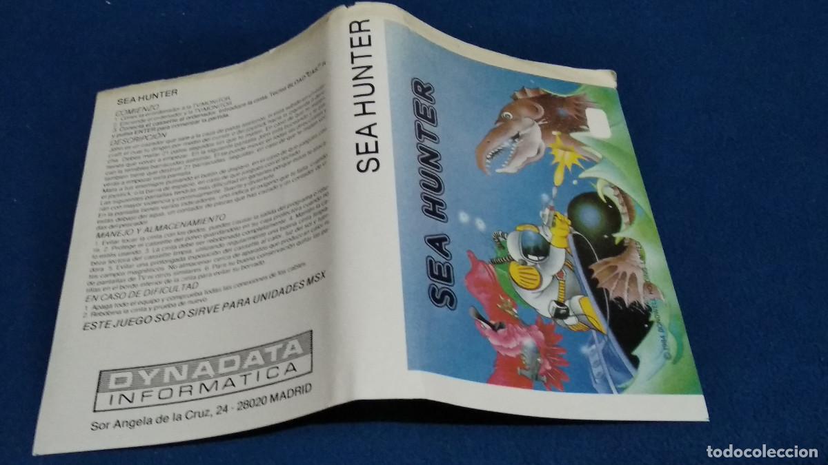 Videojuegos y Consolas: SEA HUNTER MSX DYNADATA - SOLO LA CARATULA ORIGINAL MSX