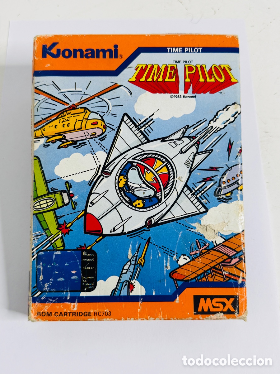 Videojuegos y Consolas: MSX Konami &rdquo; Time Pilot&rdquo; Game Cartridge Japan 1983