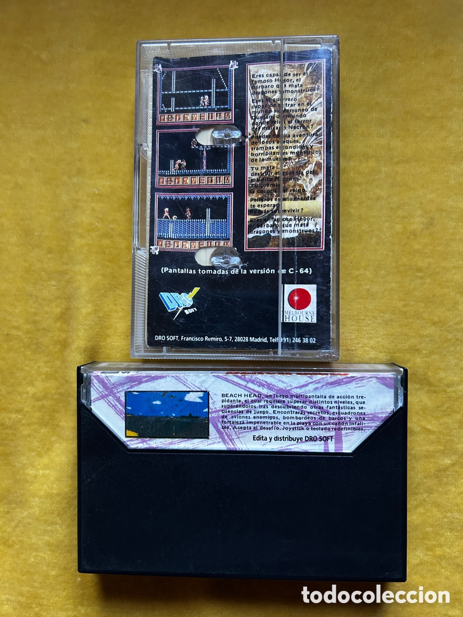 Videojuegos y consolas: Msx Beach Head + Barbar&iacute;an - Foto 2