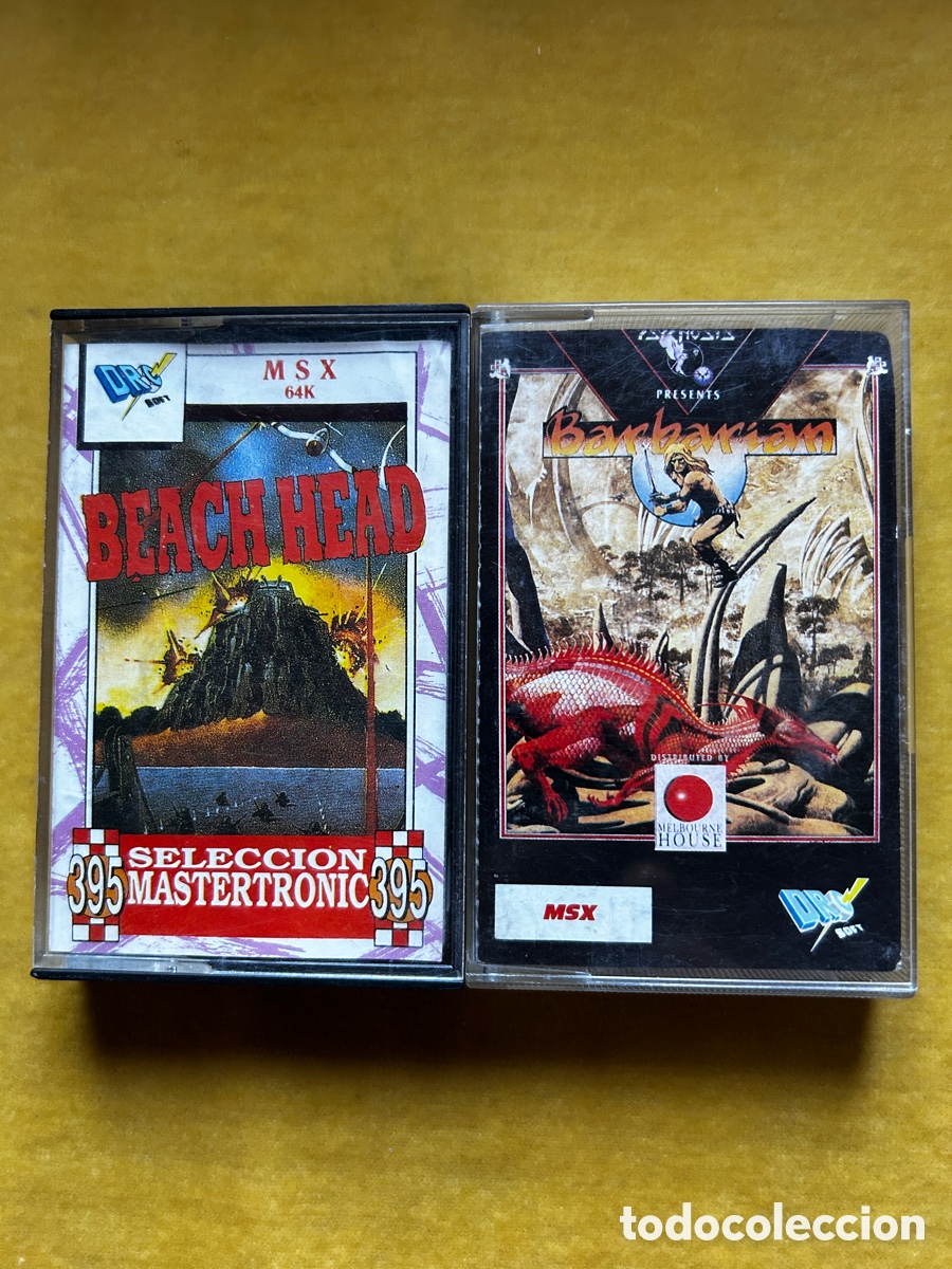 Videojuegos y Consolas: Msx Beach Head + Barbar&iacute;an