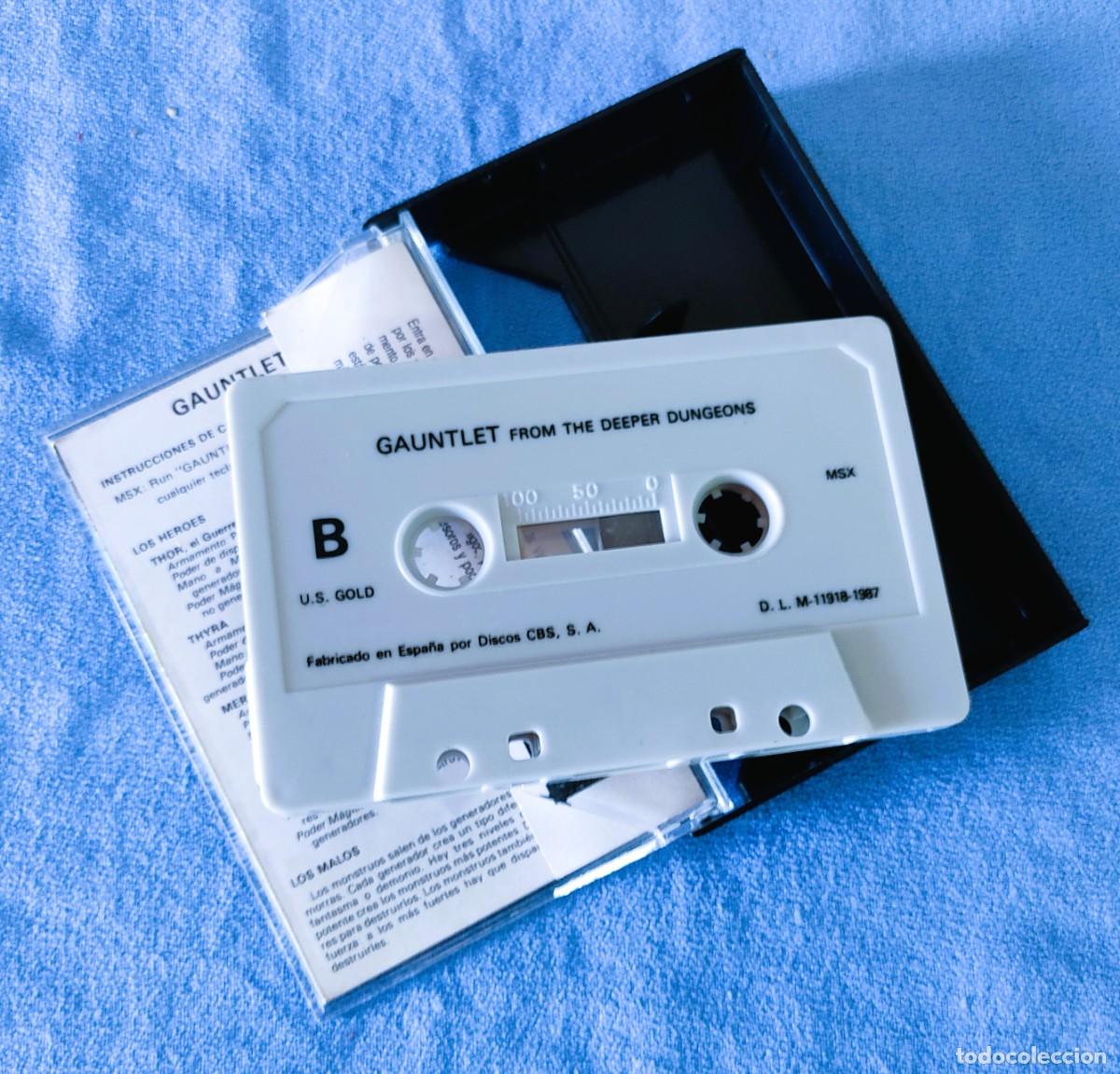 Videojuegos y consolas: JUEGO MSX GAUNTLET FROM THE DEEPER DUNGEONS DE ERBE - Foto 3