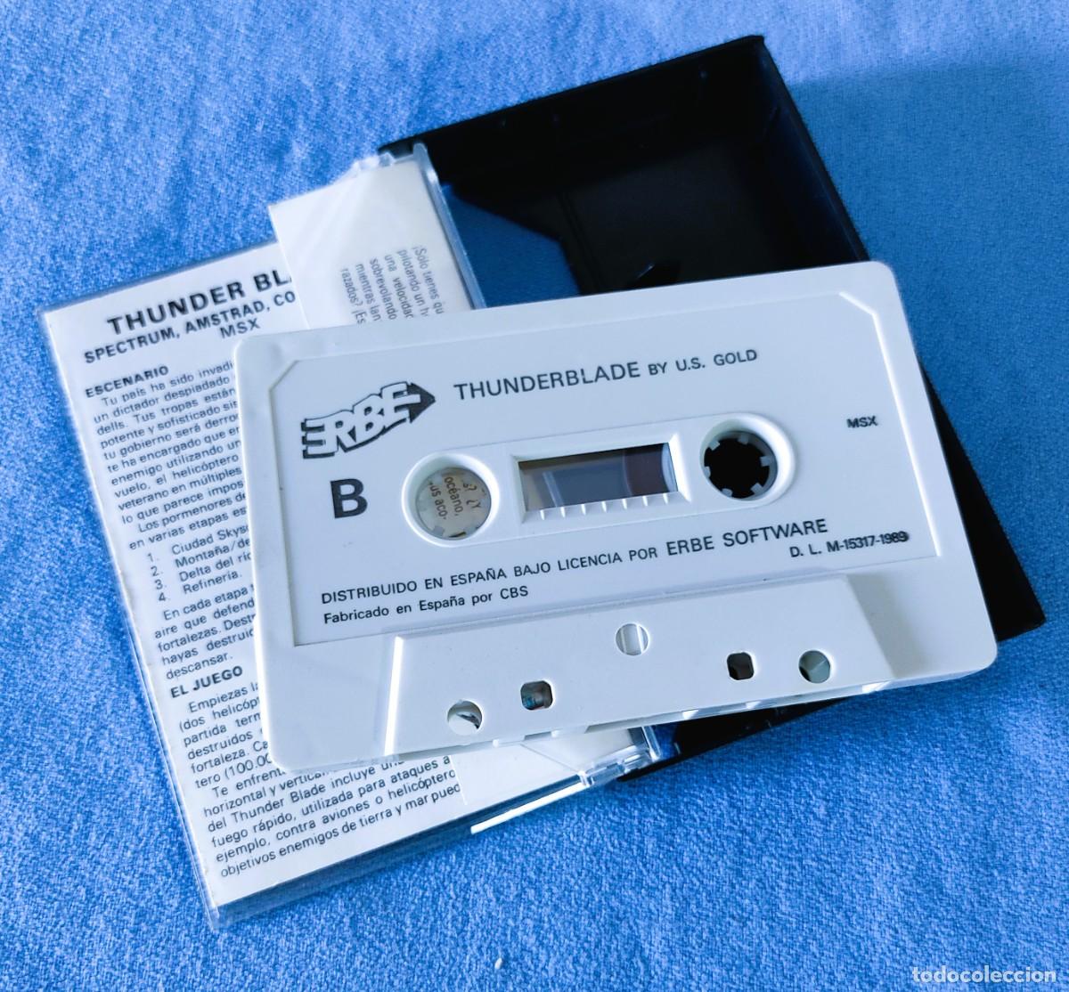 Videojuegos y consolas: JUEGO MSX THUNDER BLADE THUDERBLADE DE ERBE - Foto 4