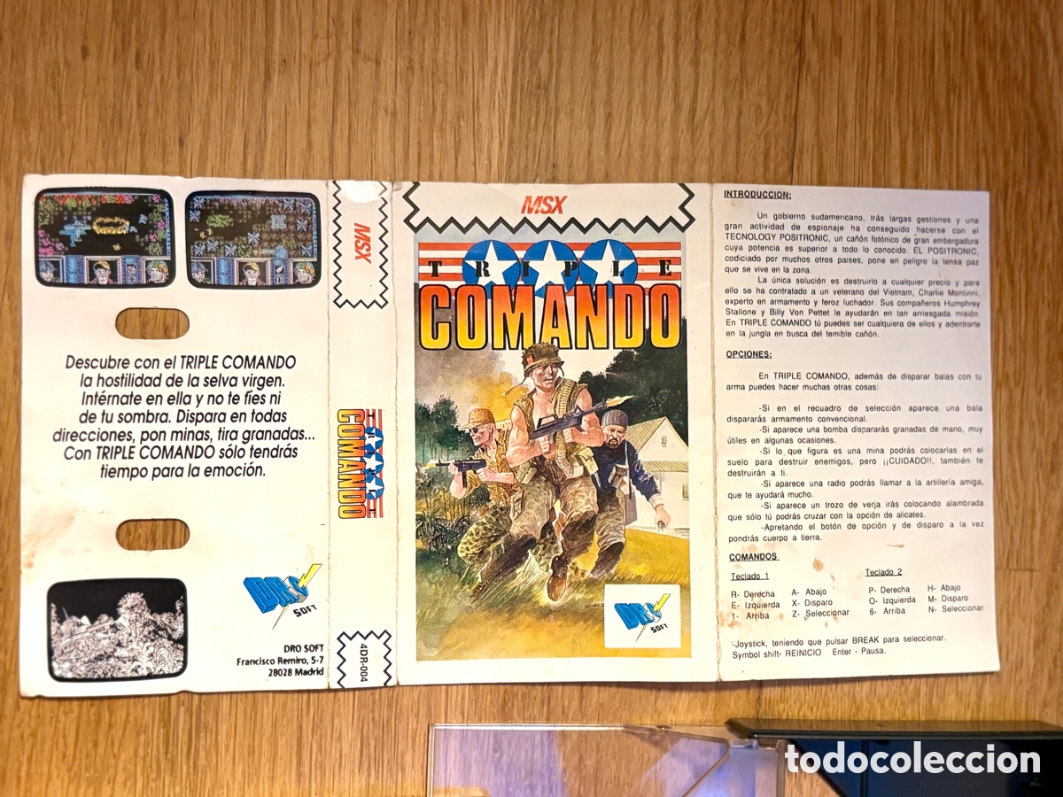 Videojuegos y consolas: Juego Triple Comando MSX - Dro Soft (1988) - Edici&oacute;n Espa&ntilde;ola Completa - Foto 3
