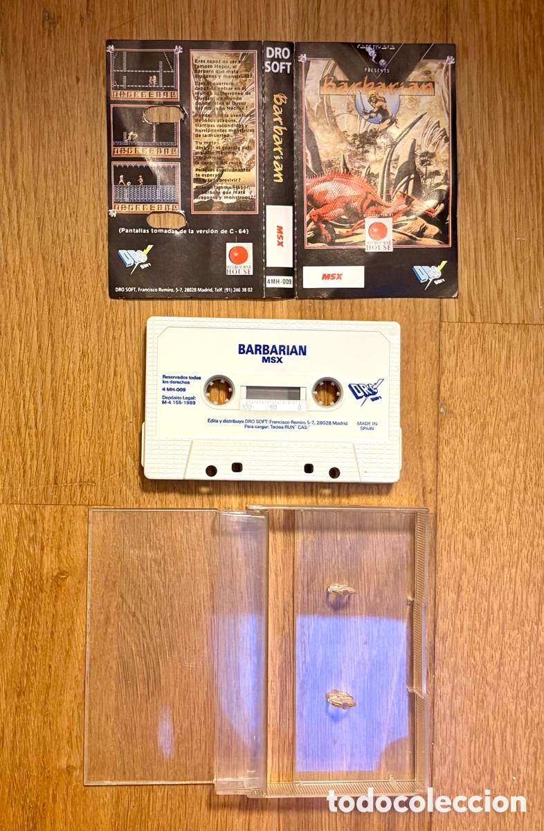 Videojuegos y Consolas: Barbarian (MSX) - Original en Cassette (Dro Soft / Melbourne House)