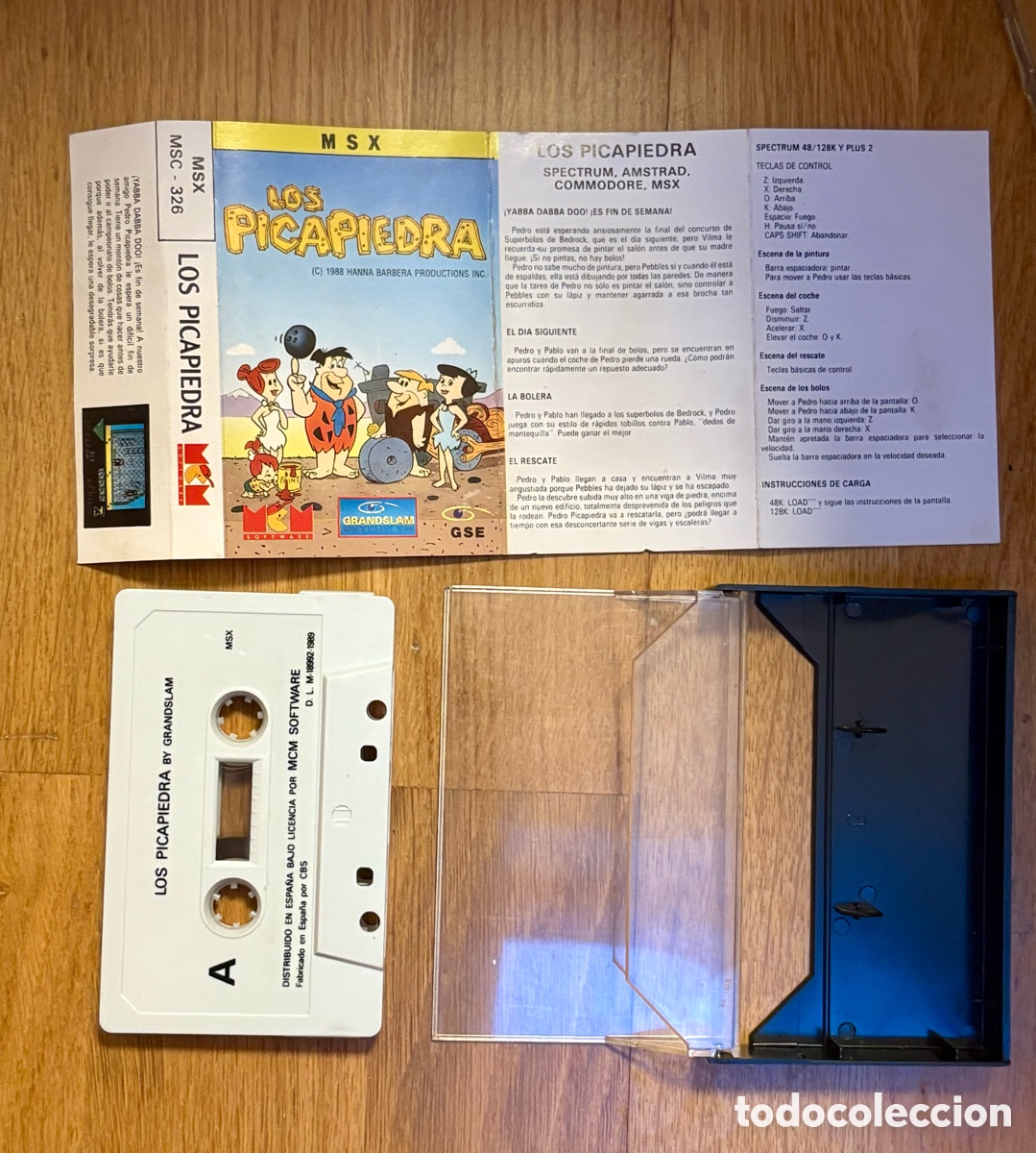 Videojuegos y Consolas: Los Picapiedra MSX (1988/89) - Edici&oacute;n Espa&ntilde;ola MCM Software - Completo CIB . CASETE ORIGINAL
