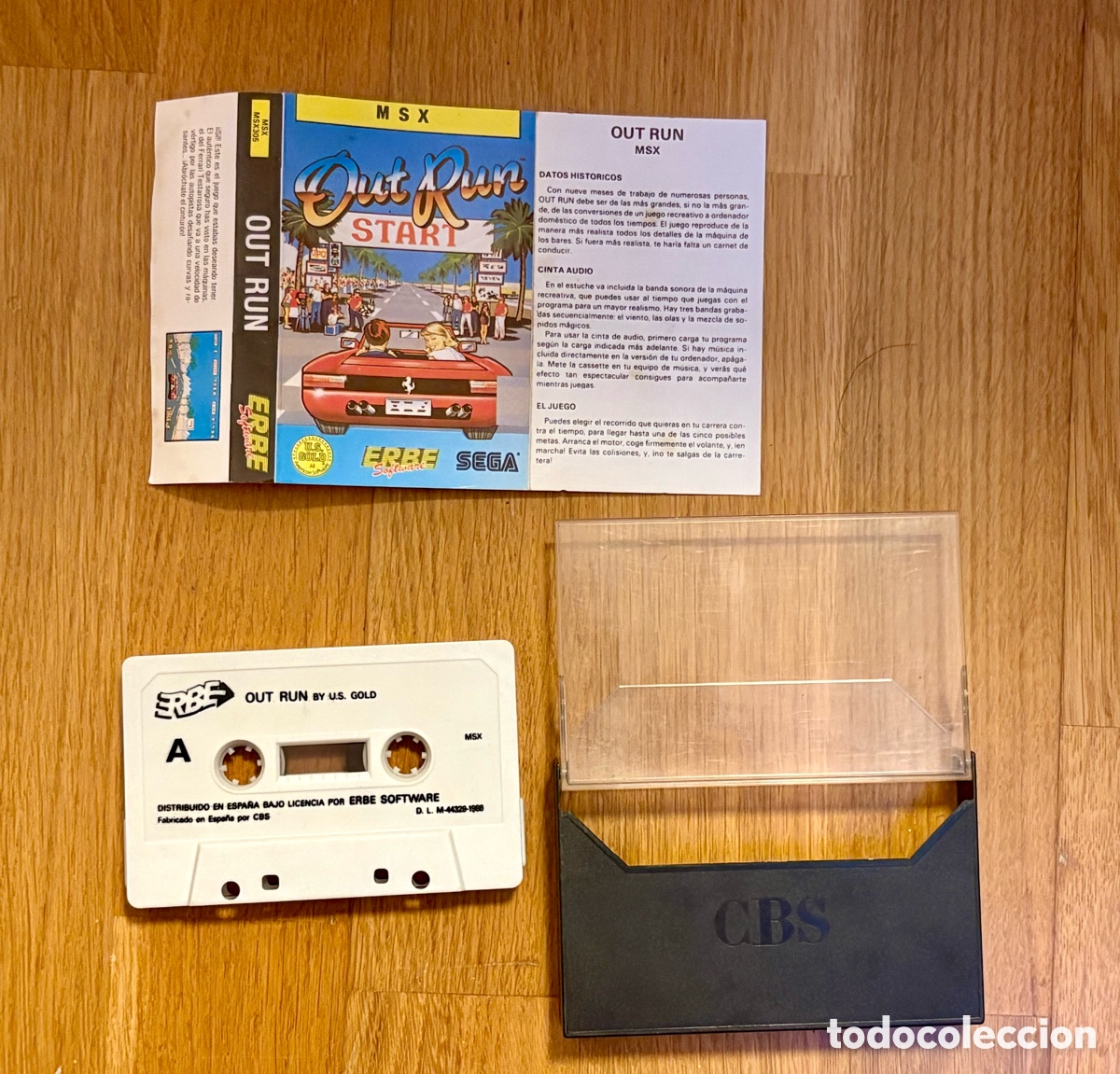 Videojuegos y Consolas: Juego MSX Out Run (SEGA / Erbe Software) - Completo en Cassette (1988)