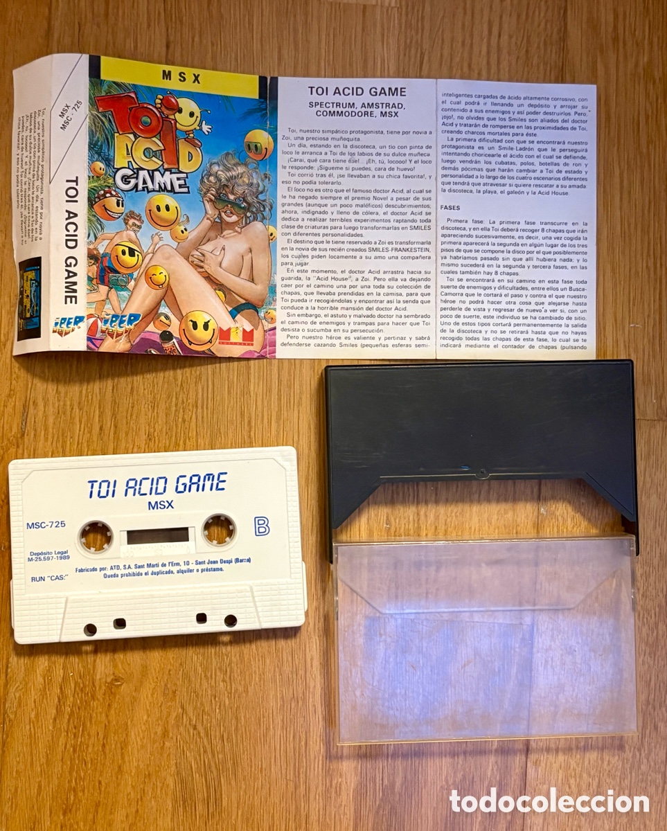 Videojuegos y Consolas: JOYA Toi Acid Game (MSX) - Iber Software (1989) - Edici&oacute;n Original en Casete