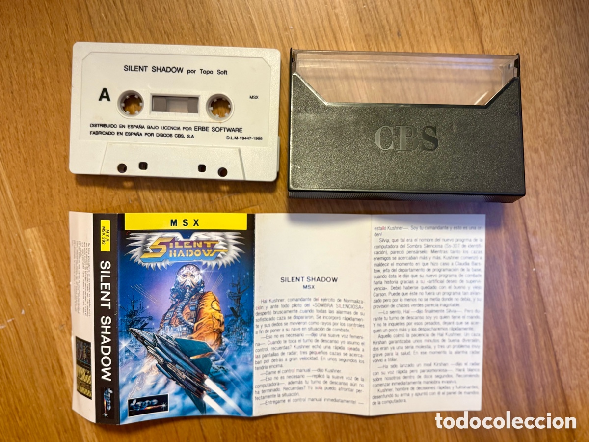 Videojuegos y Consolas: Silent Shadow (MSX, 1988) - Edici&oacute;n Espa&ntilde;ola Original (Casete)