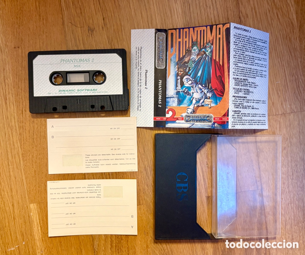 Videojuegos y consolas: Videojuego Phantomas 2 (MSX) - Edici&oacute;n Original en Casete (Dinamic Software, 1987) - Foto 1