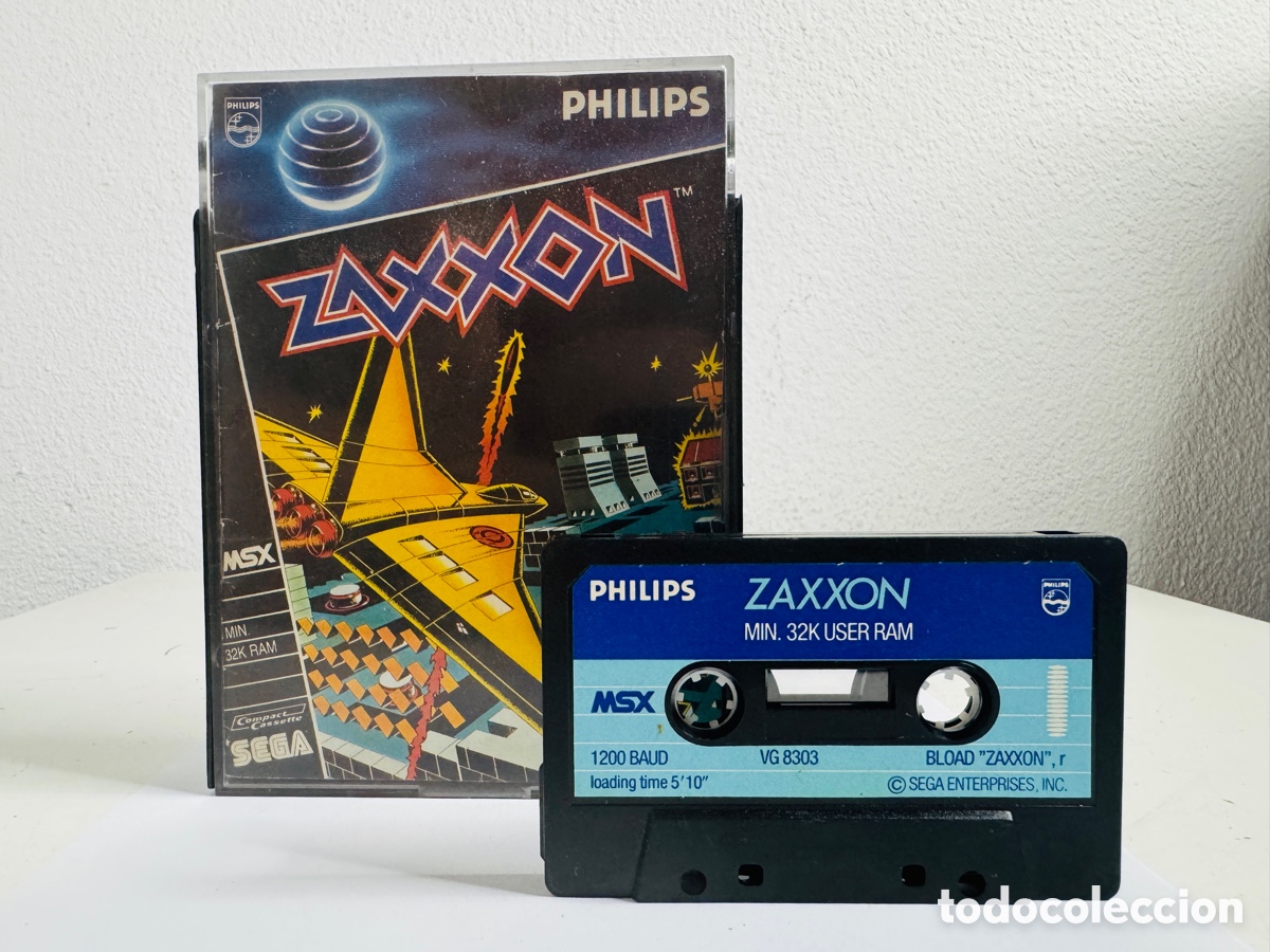 Videojuegos y consolas: Zaxxon Sega MSX Cassette Computer - Foto 1