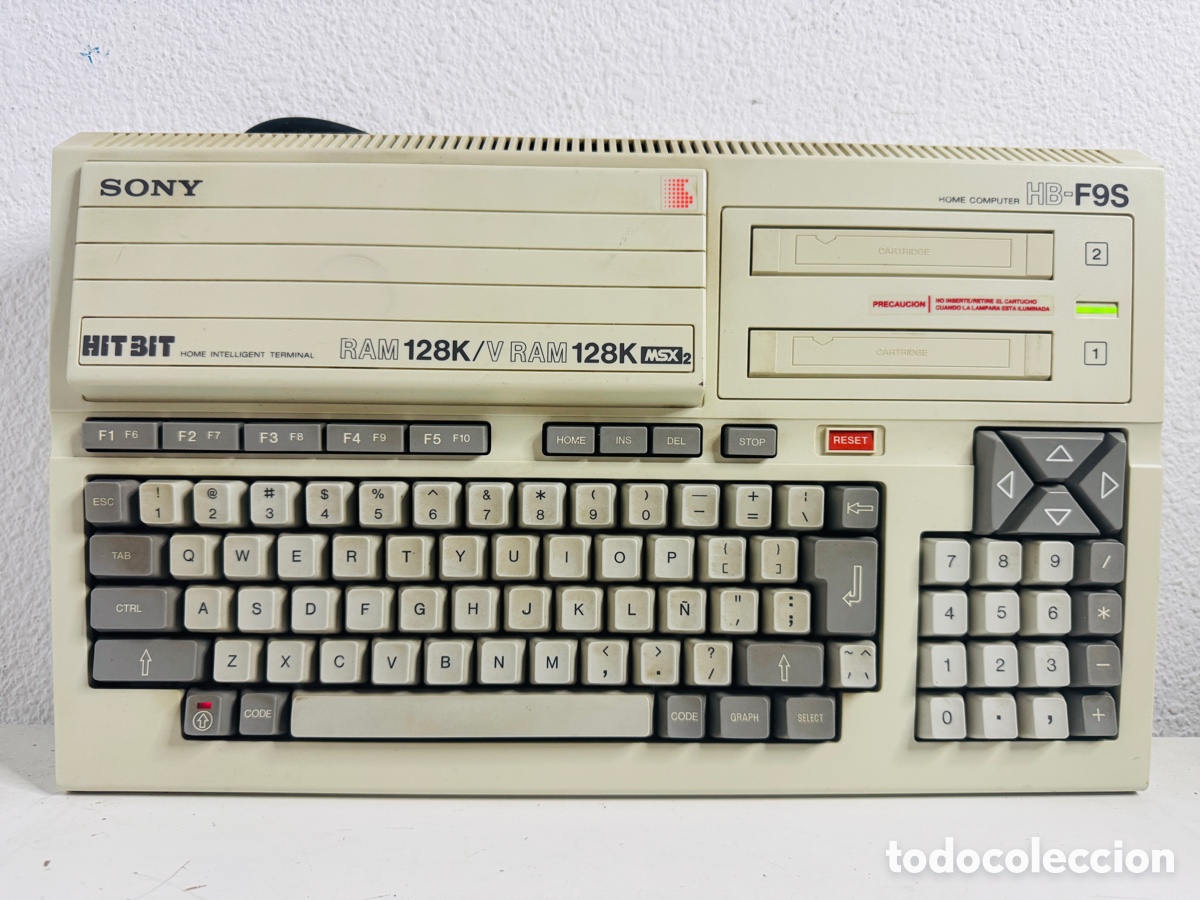 Videojuegos y Consolas: Sony Hit-Bit HB-F9S MSX 2 Home Computer 1990s Enciende Sin Probar