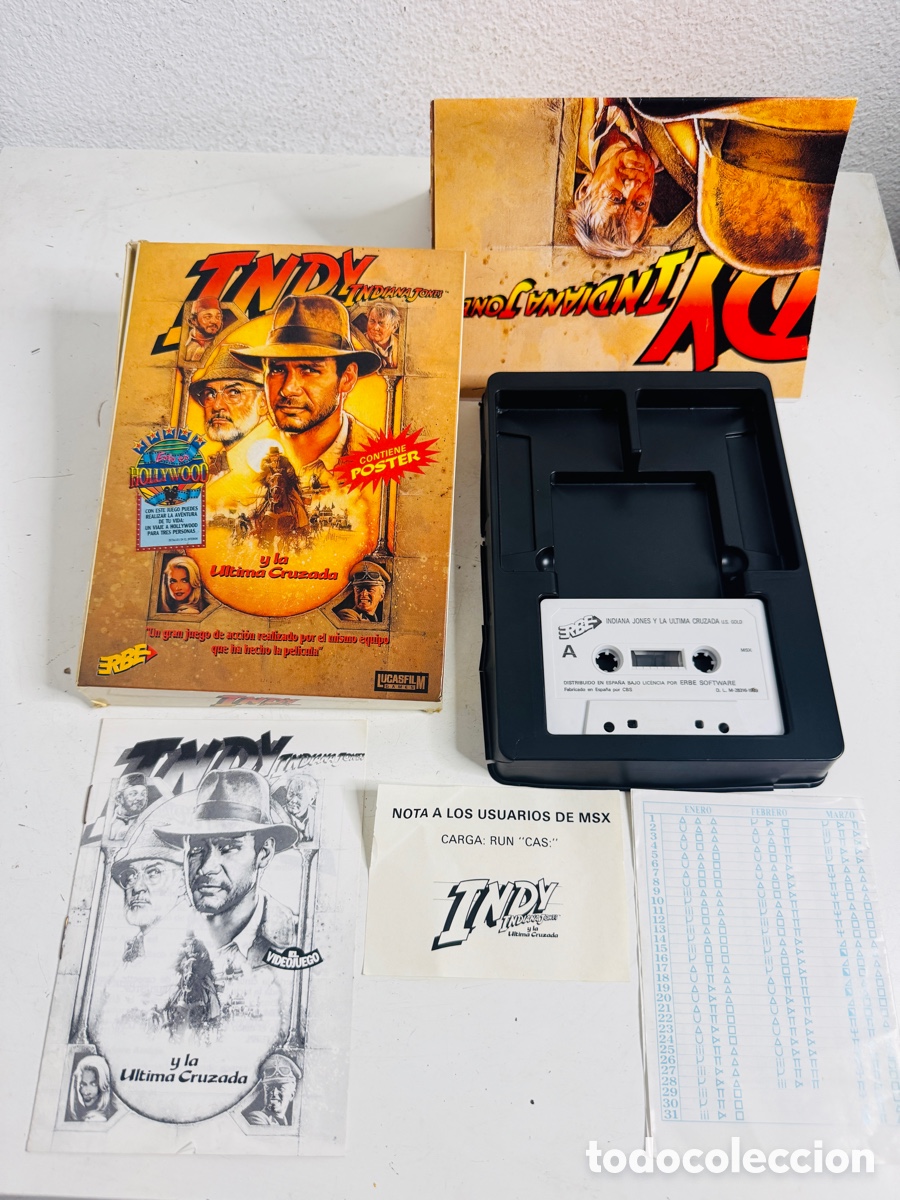Videojuegos y Consolas: Indiana Jones y la &Uacute;ltima Cruzada de Erbe Software MSX