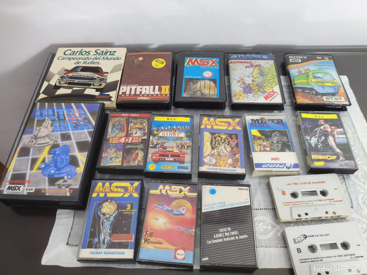 Videojuegos y Consolas: Lote de juegos MSX en cinta: Pitfal 2, Miner Machine, Carlos Sainz, ...