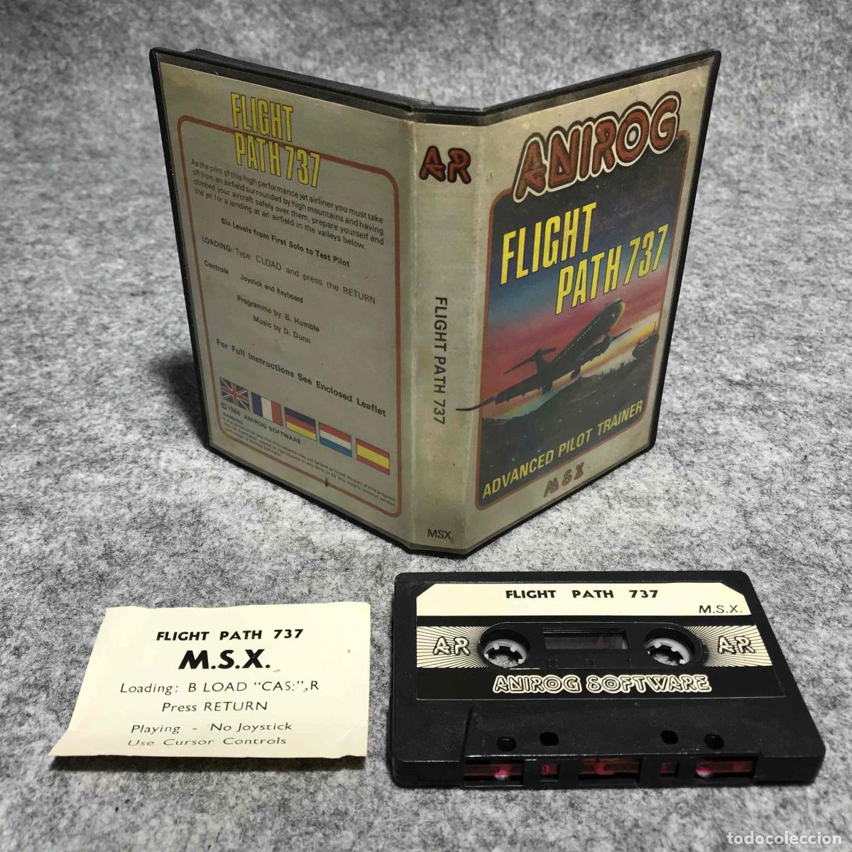 Videojuegos y consolas: FLIGHT PATH 737 MSX CASSETTE - Foto 1
