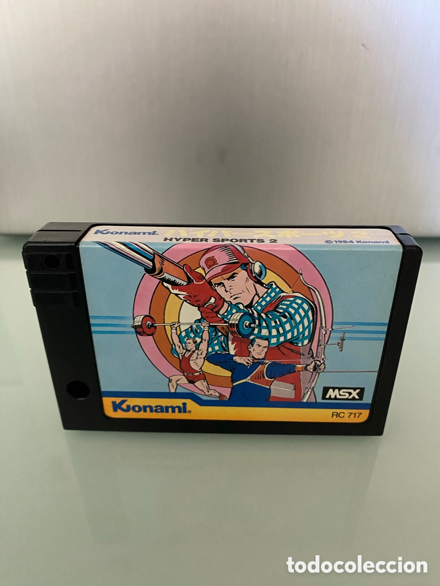 Video Games and Consoles: MSX - Hyper Sports 2 KONAMI RC 717 - Cartucho ROM Verificado y funcionando perfectamente MSX2 II