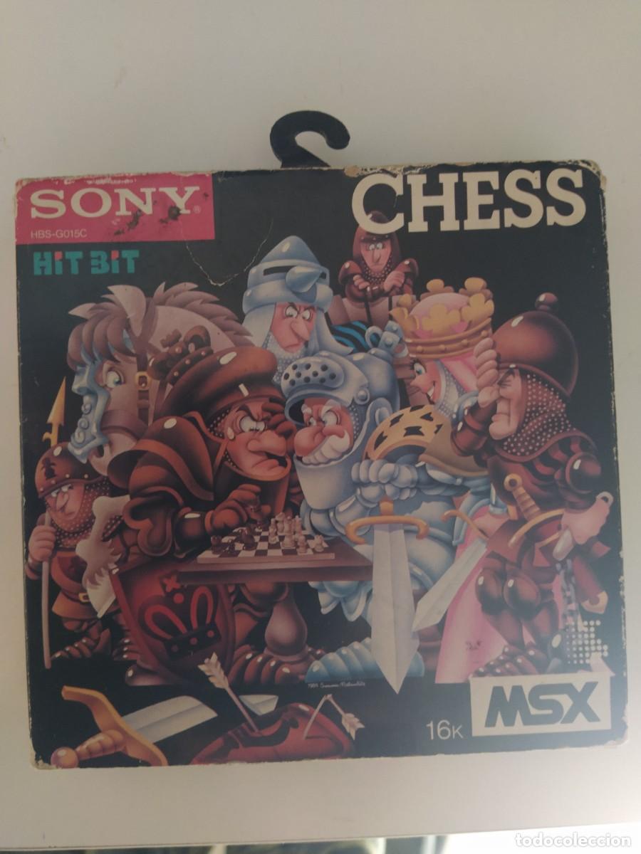 Videojuegos y consolas: CHESS SONY MSX , SOLO CAJA Y CARTUCHO ORIGINALES