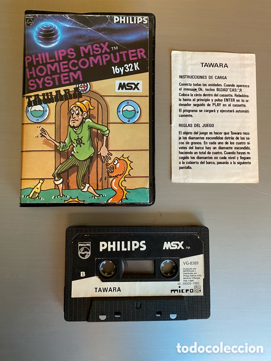 Videogiochi e Consoli: MSX - Tawara (COMPLETO) - Philips VG 8389 Edici&oacute;n Micro Byte / Indescomp - ASCII Corporation