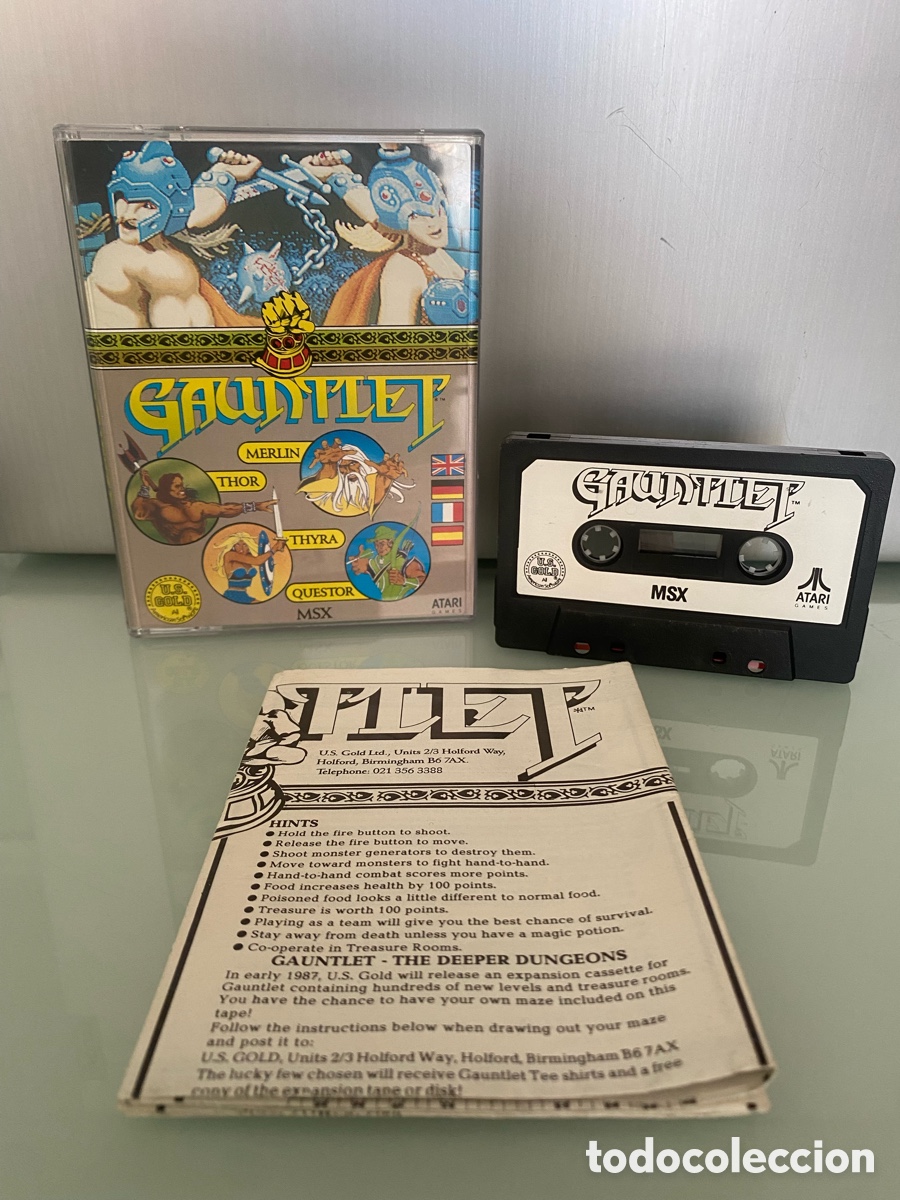 Jeux Vid&eacute;o et Consoles: MSX - Gauntlet (Edici&oacute;n UK Caja Doble jewel case) US GOLD / Atari [COMPLETO]