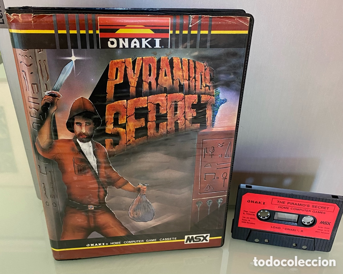 Videojuegos y consolas: MSX - The Pyramid's Secret (ONAKI) / King's Valley Konami bootleg / Estuche XL