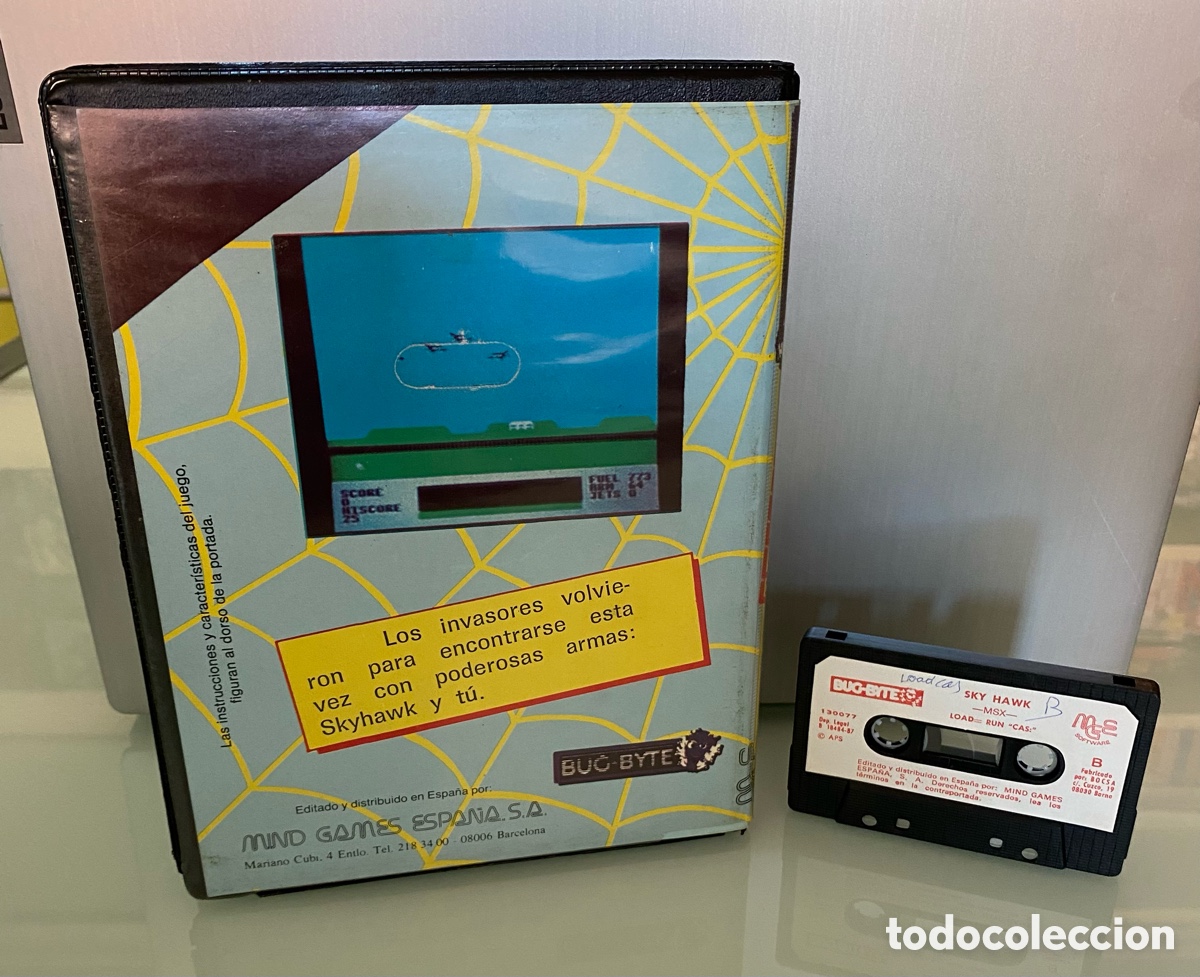 Videojuegos y consolas: MSX - Skyhawk (ESTUCHE XXL) - Mind Games Espa&ntilde;a [Bug Byte software] Sky Hawk - Foto 2