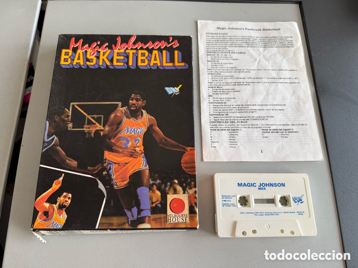 Videojuegos y consolas: MSX. MAGIC JOHNSON&rsquo;S. BASKETBALL