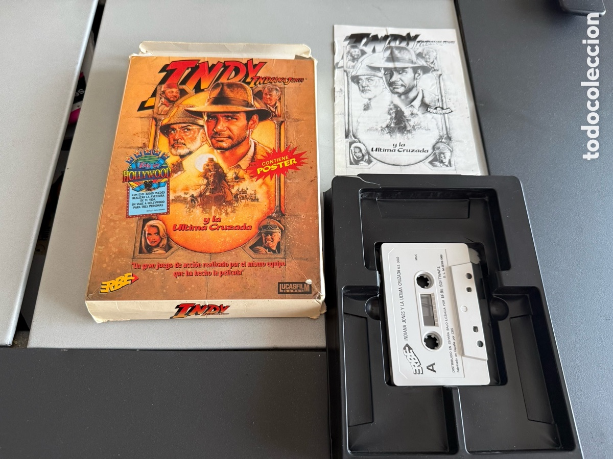 Videojuegos y consolas: MSX. INDIANA JONES Y LA ULTIMA CRUZADA