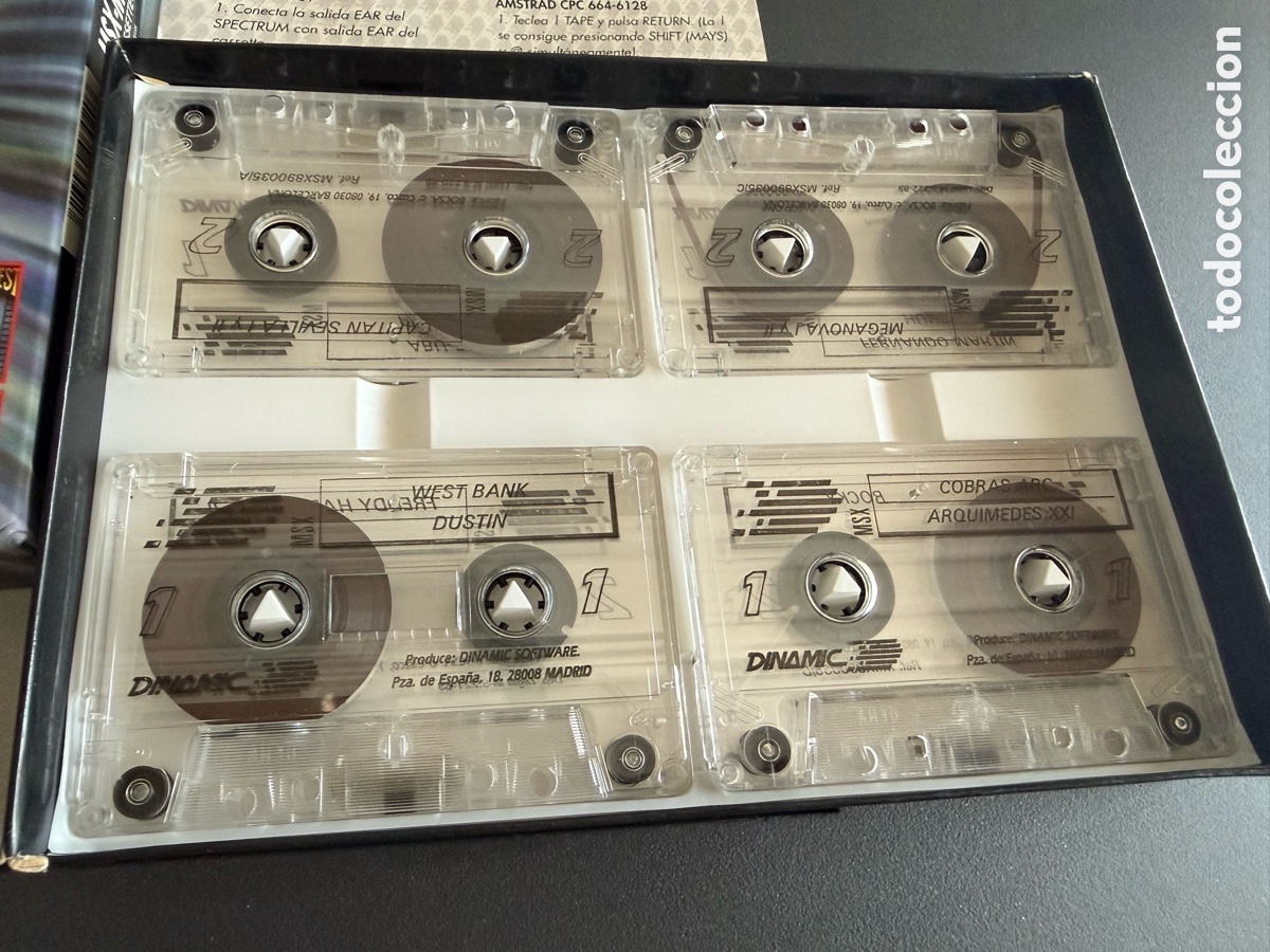 Videojuegos y consolas: MSX. DINAMIC. 50 ANIVERSARIO. 4 Cassettes. MSX-MSX 2 - Foto 2
