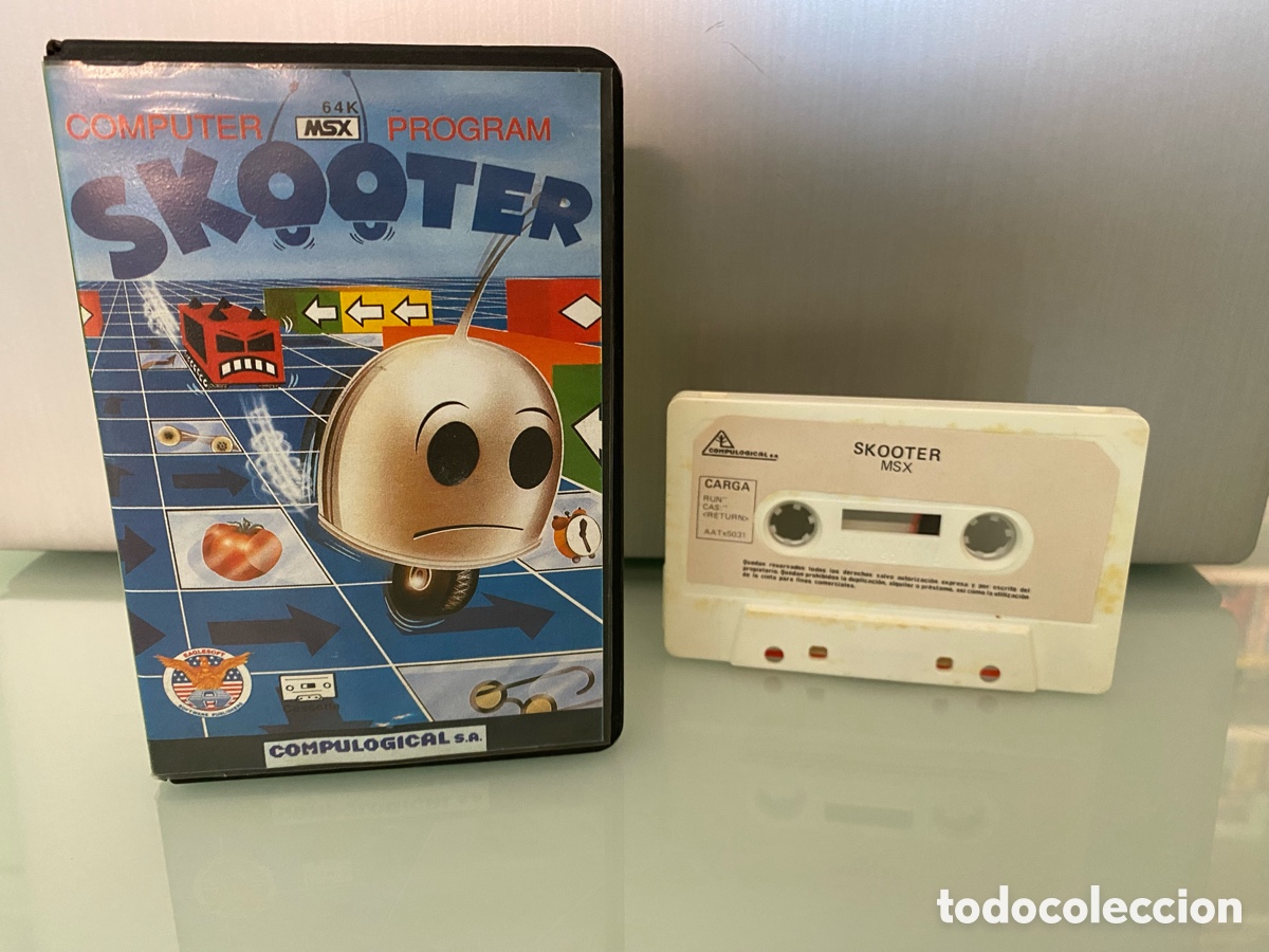 Videojuegos y consolas: MSX - Skooter (The Bytebusters) Edicion Espa&ntilde;ola de Compulogical con instrucciones en castellano