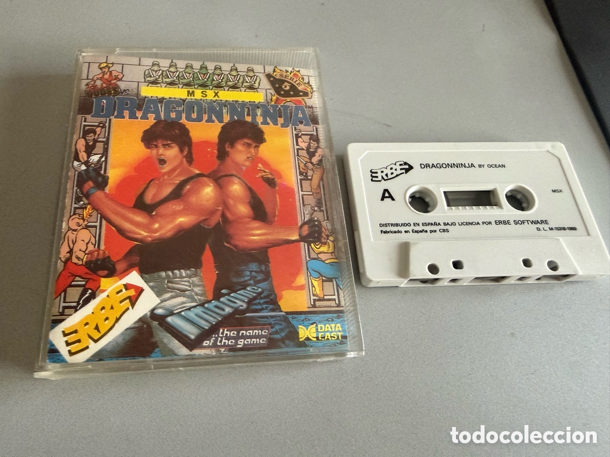 Videojuegos y consolas: MSX. DRAG&Oacute;N NINJA /////