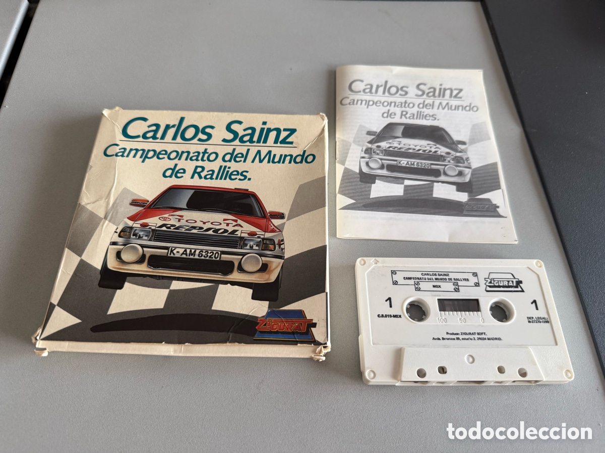Videojuegos y consolas: MSX. CARLOS SAINZ. Campeonato Del Mundo de Rallies