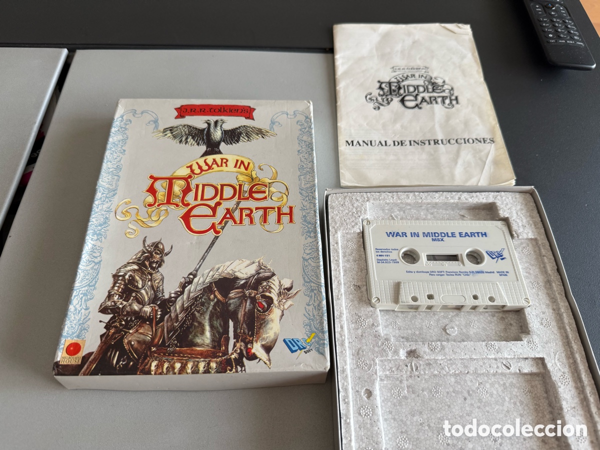 Videojuegos y consolas: MSX. WAR IN MIDDLE EARTH. JRR TOLKIEN