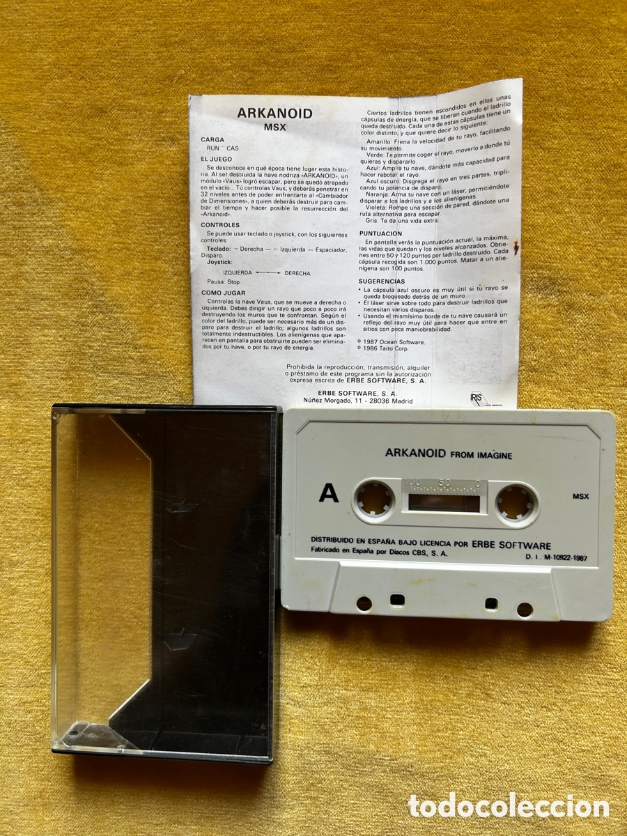 Videojuegos y consolas: Msx Arkanoid + Colt 36 - Foto 5