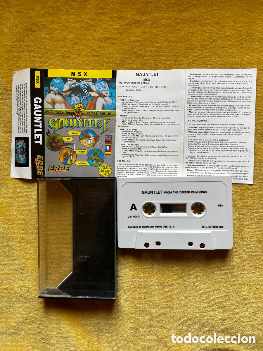 Videojuegos y consolas: Msx Gauntlet + Winter Games - Foto 4
