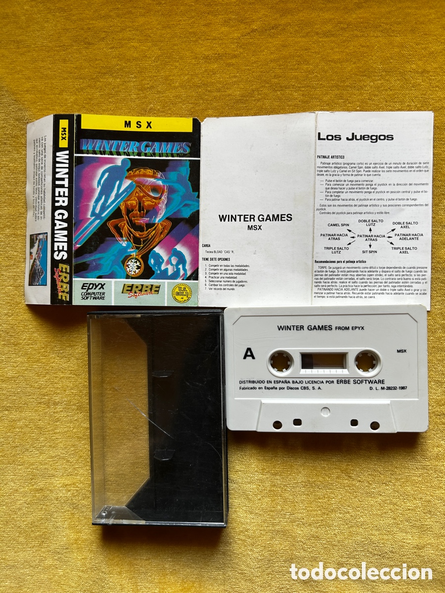 Videojuegos y consolas: Msx Gauntlet + Winter Games - Foto 5