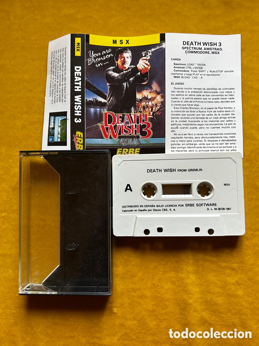 Videojuegos y consolas: Msx F. Mart&iacute;n + Death Wish 3 - Foto 5