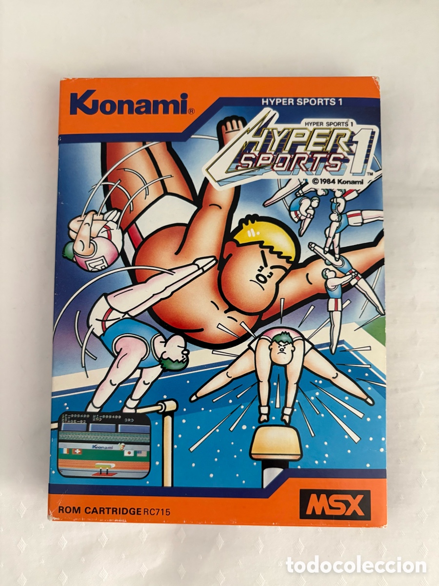 Videojuegos y consolas: HYPER SPORTS 1 KONAMI MSX 1984 RC715 &ndash; COMPLETO CAJA CARTUCHO MANUAL &ndash; JAPAN