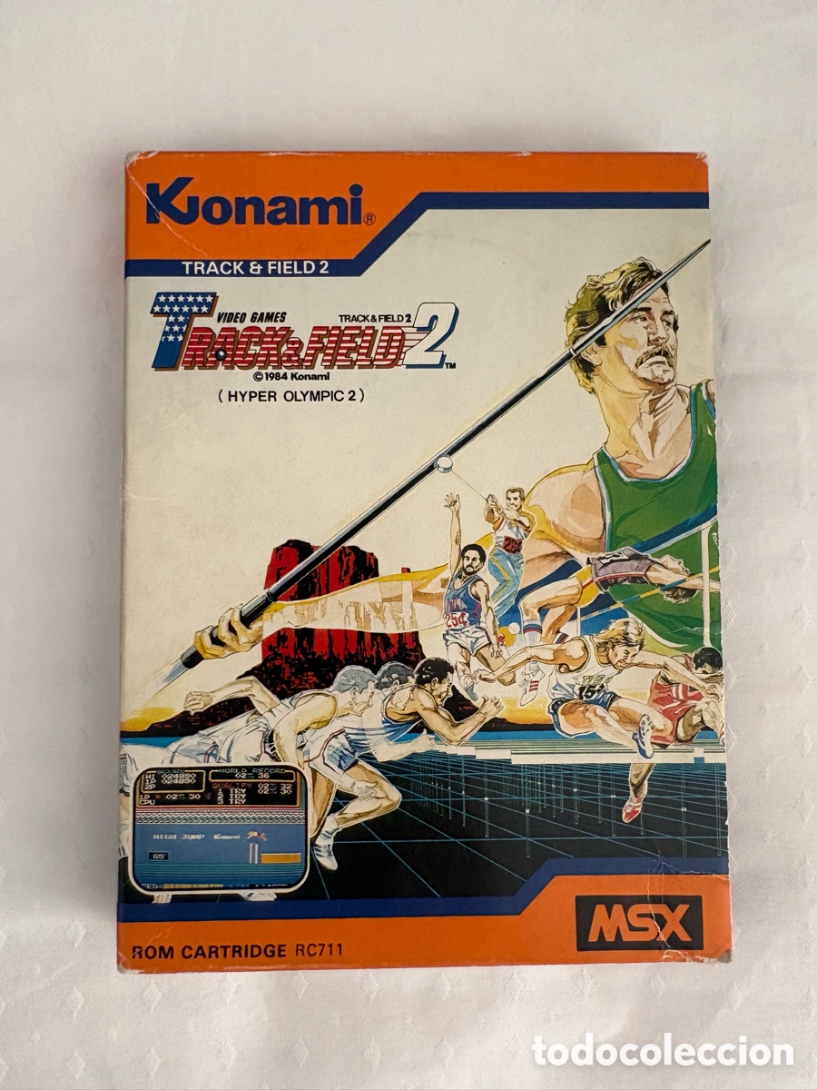 Videojuegos y consolas: TRACK & FIELD 2 HYPER OLYMPIC 2 KONAMI MSX RC711 &ndash; COMPLETO CAJA CARTUCHO MANUAL