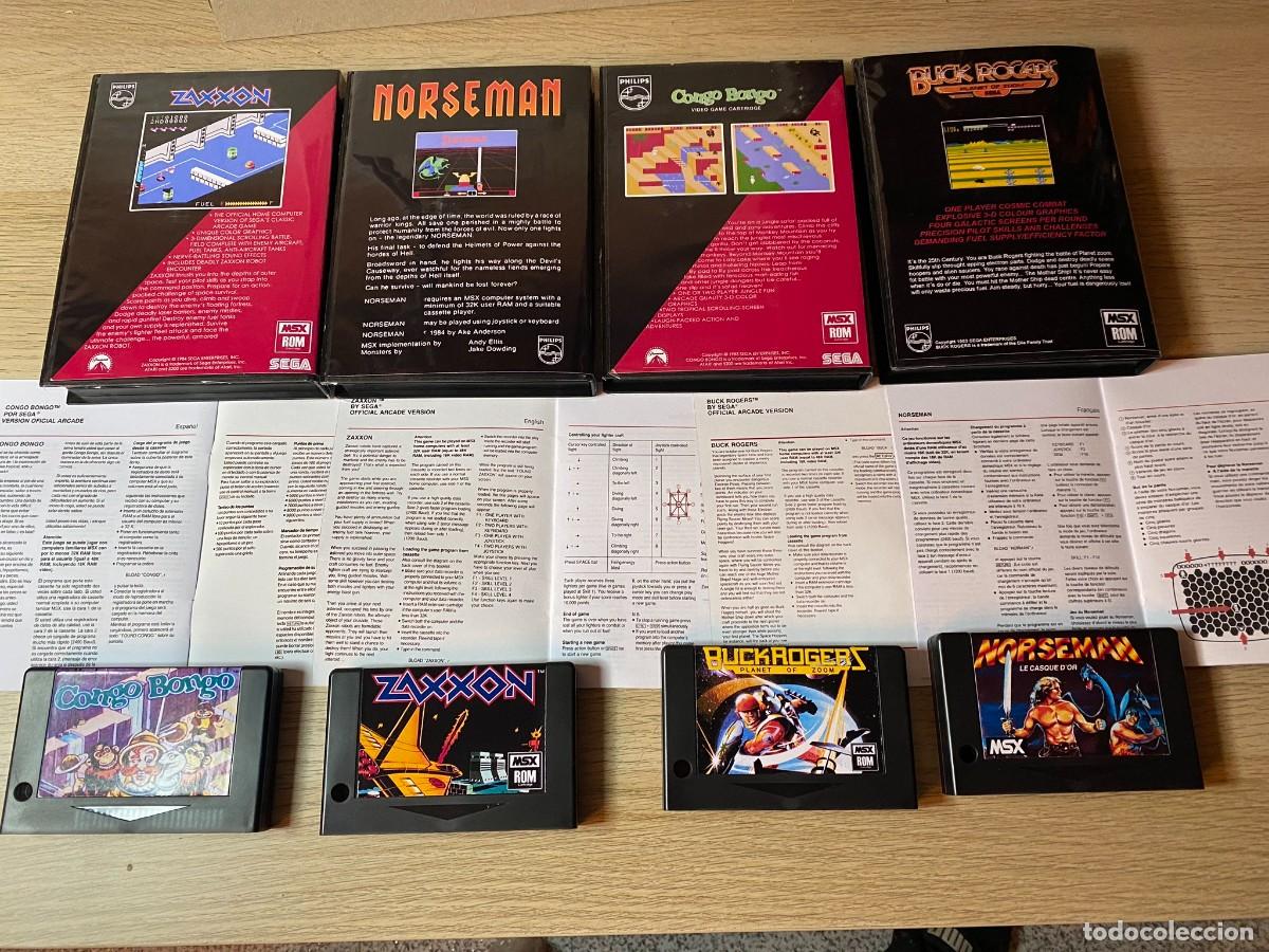 Videojuegos y consolas: MSX - MSX - Blue Series Philips (4 Juegos) Formato ROM - Foto 2