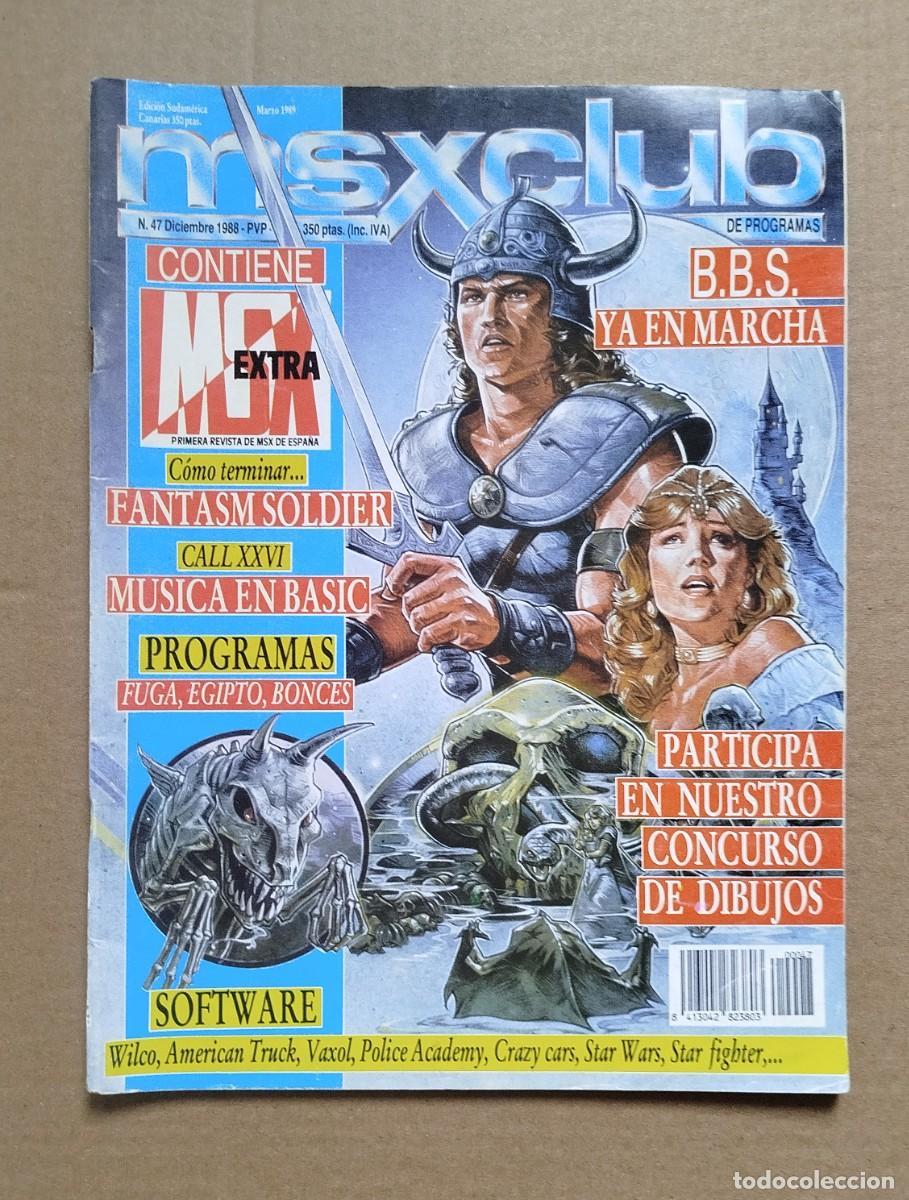 Videojuegos y consolas: Revista MSX Club N&uacute;mero 47 Diciembre 1988