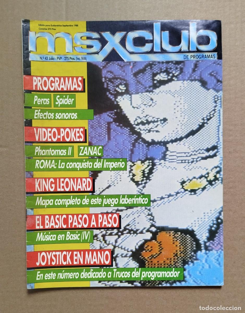 Videojuegos y consolas: Revista MSX Club N&uacute;mero 43 Julio 1988